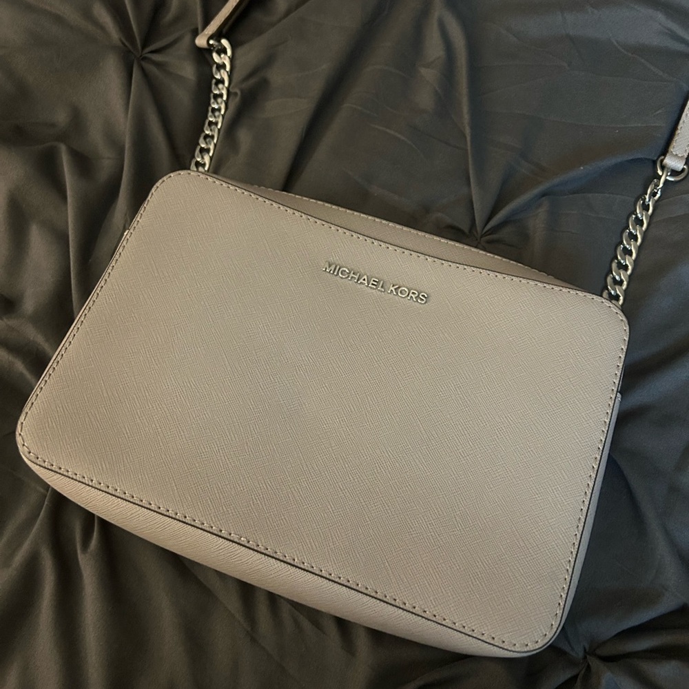 Michael Kors Gray Crossbody Bag Leather